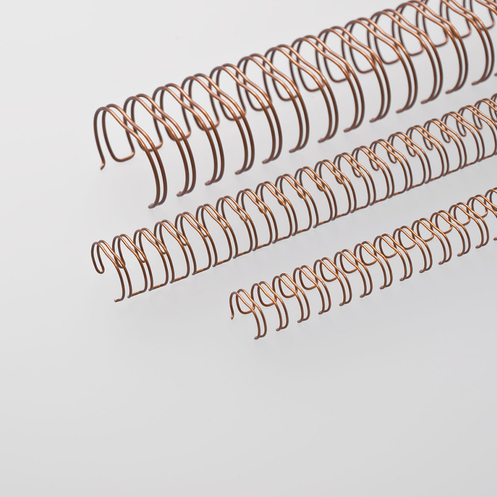 M-Bind Double Wire Bind 3:1 A4 - 5/16"(8mm) X 34 Loops, 100pcs/box, Bronze